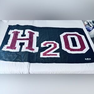 H2O Vintage NYHC Black, White & Red H2O Logo Banner - RARE